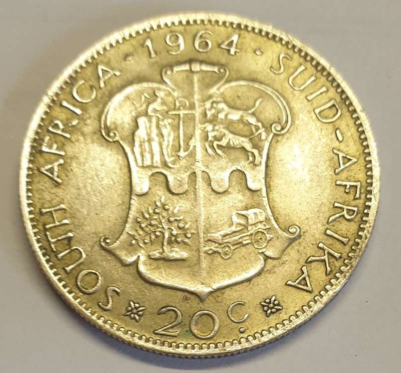 1964 First Decimal Series Silver Twenty Cents as per images !!!!!