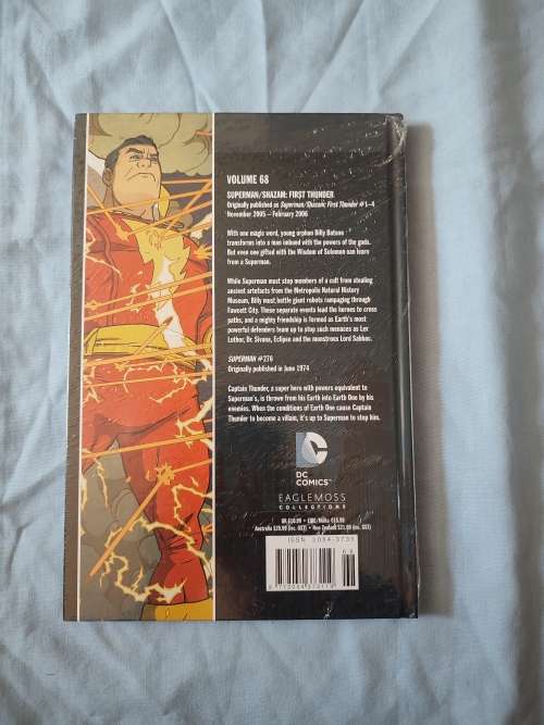 DC EAGLEMOSS HARD COVER COMIC VOLUME #68 SUPERMAN/SHAZAM FIRST THUNDER (NM)