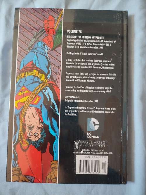DC EAGLEMOSS HARD COVER COMIC - VOLUME #78 SUPERMAN - KRISIS OF THE KRIMSON KRYPTONITE (NM)