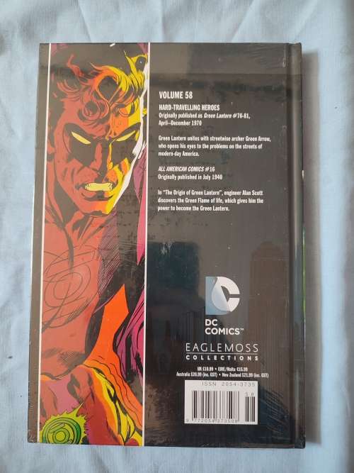 DC EAGLEMOSS HARD COVER COMIC - VOLUME #58 GREEN LANTERN GREEN ARROW - HARD-TRAVELLING HEROES (NM)