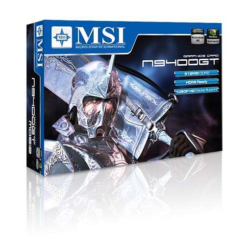 BRAND NEW MSI N9400GT MD512 GRAPHICS CARD