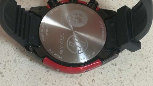 ### Includes shipping - Toyota 86 Collaboration Model B612-s081025 Date Chronograph Eco Drive ###