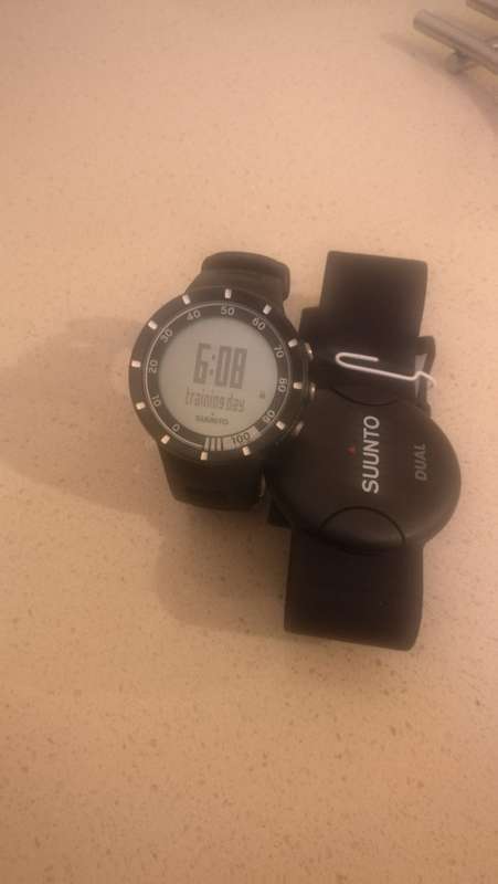 ###  Suuntu Quest excercise watch and Heart Rate belt pre owned ###