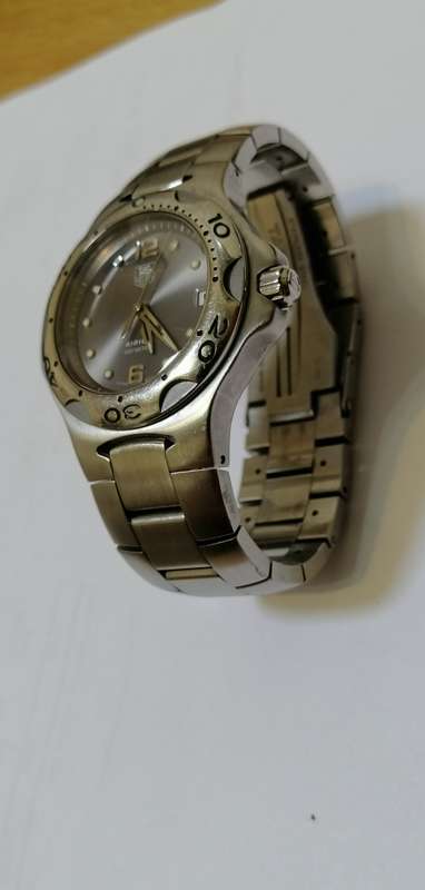### Tag Heuer - Kirium - Model WL111G-0 Grey Dial brushed steel Swiss made Gents watch pre owned ###