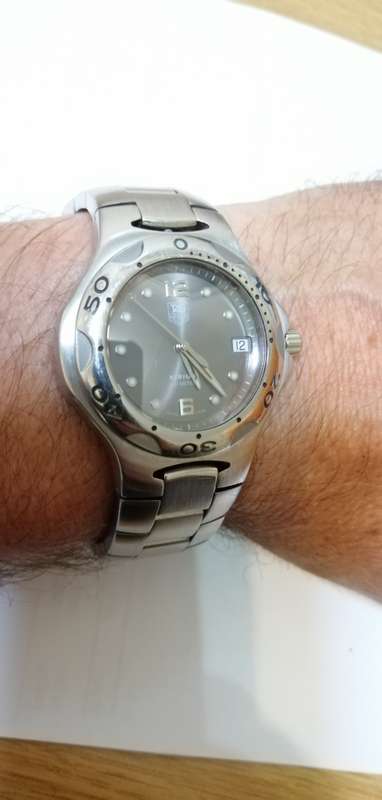 ### Tag Heuer - Kirium - Model WL111G-0 Grey Dial brushed steel Swiss made Gents watch pre owned ###