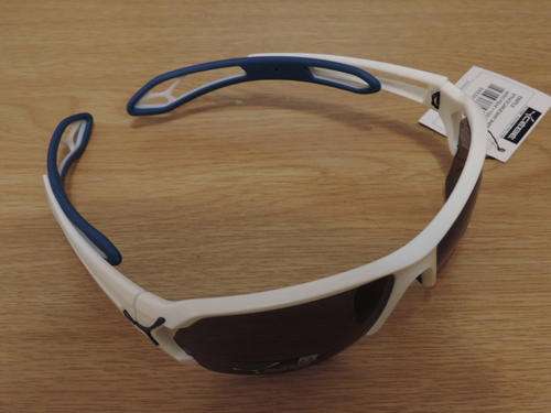 ## New!!! CEBE Sunglasses, S'Track -  Large Shiny White Blue Retails - R1,500 - R1800 + !!!! ##