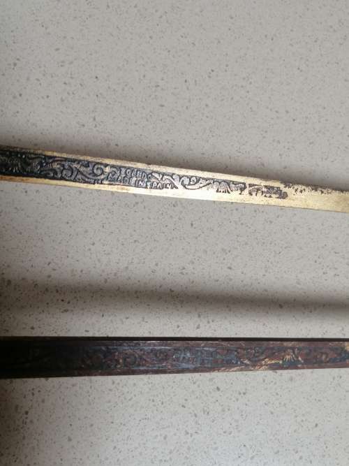 ###  Set of 2 Vintage Toledo Spain Fencing foils/swords Ideal ornaments or collectors items ###