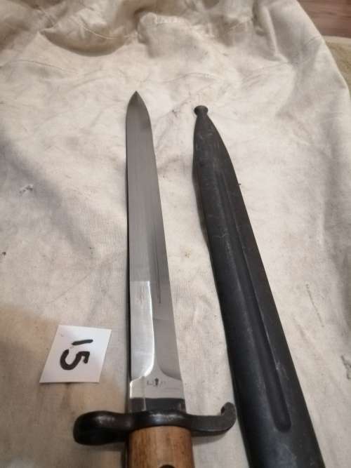 ### 1 DAY LEFT - FREE SHIPPING !! - Swedish 1894/14-1896 Mauser + SMG (Mint) Bayonet  ###