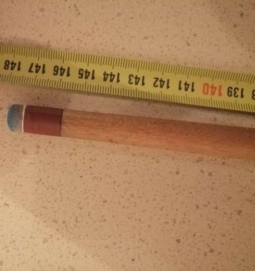 *#* Joe Davis Vintage 1 piece Maple club snooker cue 11mm Tip 147.8mm length *#*