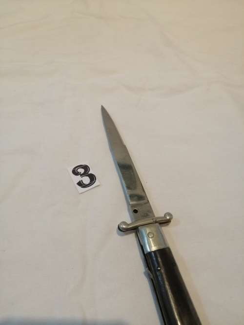### Reduced 1970`s era Italian Stilleto/Switch Blade Inoxid Patent Made in Italy - bone handle ####