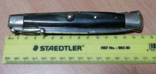 ### Reduced 1970`s era Italian Stilleto/Switch Blade Inoxid Patent Made in Italy - bone handle ####