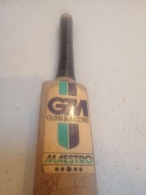 # 1990 s Protea Miniature Cricket bat signed,+ Miniature 2003 World cup cricket bat digital signed #