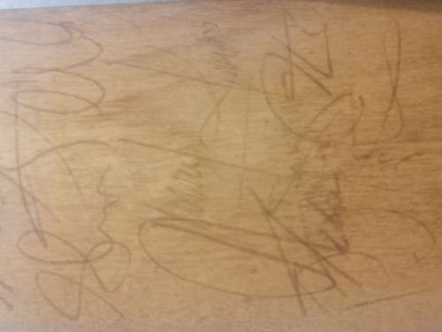 # 1990 s Protea Miniature Cricket bat signed,+ Miniature 2003 World cup cricket bat digital signed #