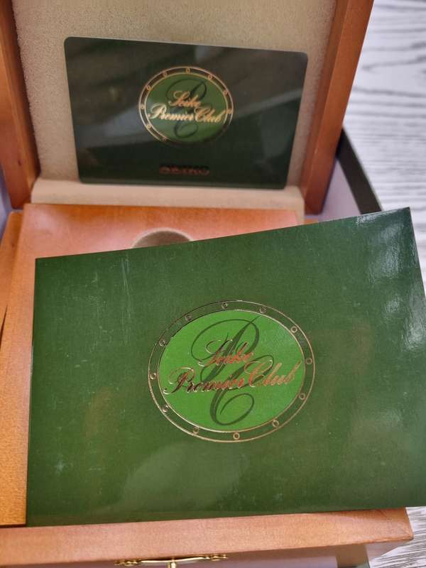 #Reduced Premier Club watch almost new condition adjustable from small to large fit, box and card ##
