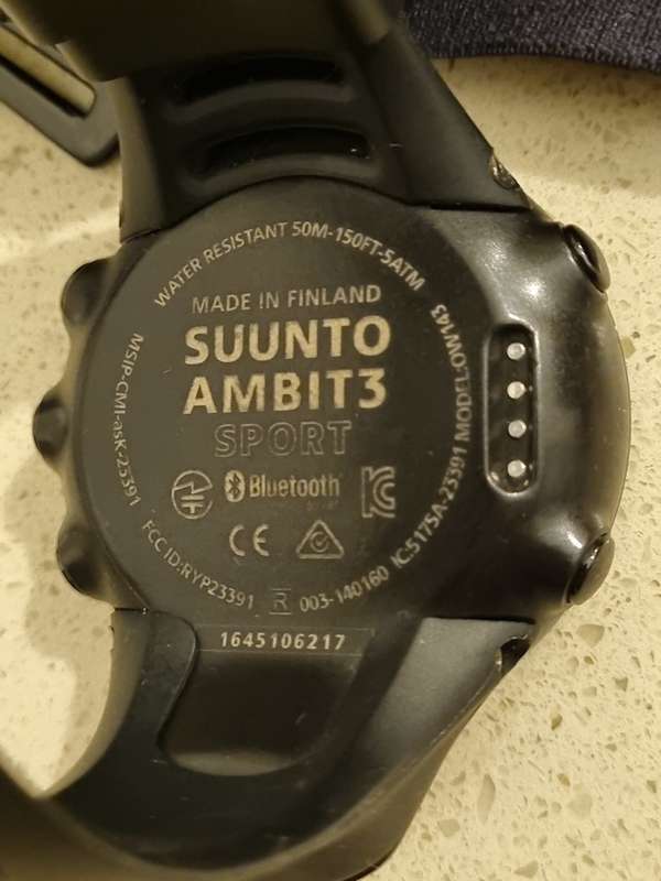 ## Suunto Ambit 3 sports with heart rate monitor box and charger ##