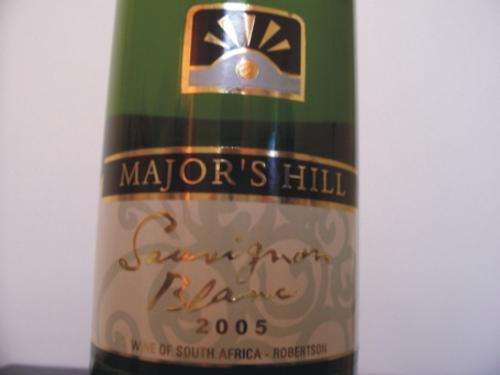 L@@K!! 2005 Majors Hill Sauvignon Blanc PART OF A LARGE COLLECTION ON BOB!!!!!