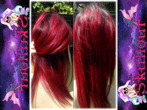 Red Skullour Hair colour