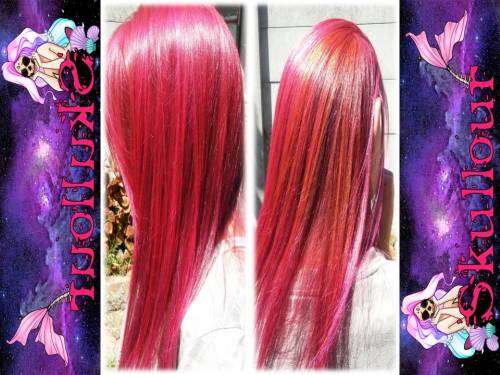 Red Skullour Hair colour