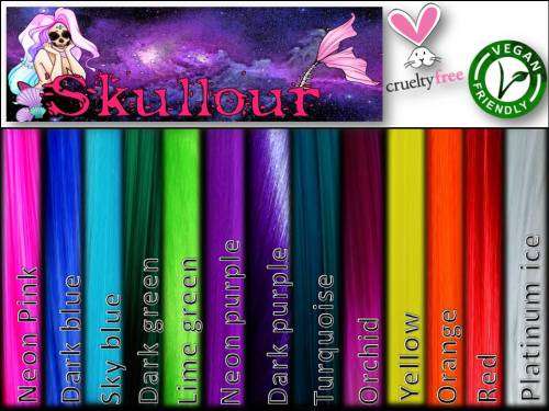 !!10 X Skullour hair dye 100ml!! choose your own colours FREE POSTAGE