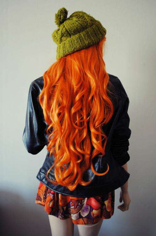 !!ORANGE NEON Skullour hair dye 100ml!!~!!