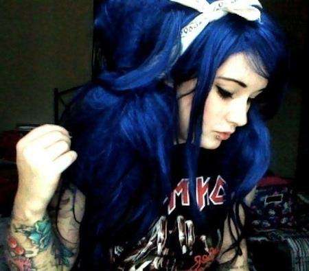 !!MIDNIGHT BLUE Skullour hair dye 100ml!!~!!