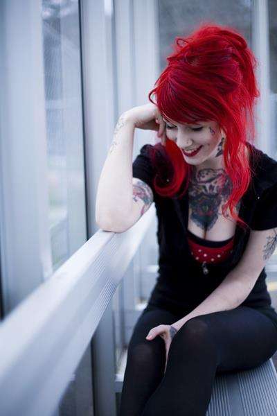 !!FLAMING RED Skullour hair dye 100ml!!~!!