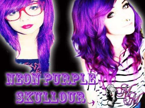 !!Neon PURPLE Skullour hair dye 100ml!!~!!