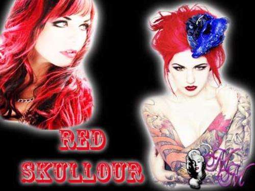 !!HOT RED Skullour hair dye 100ml!!~!!