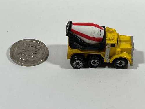 Micro yellow cement truck