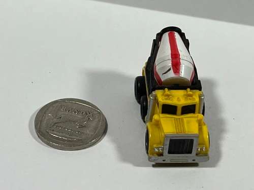 Micro yellow cement truck