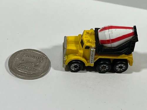 Micro yellow cement truck