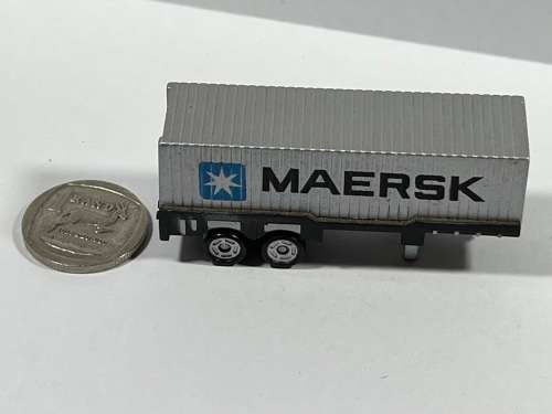 Micro Silver Truck Trailer
