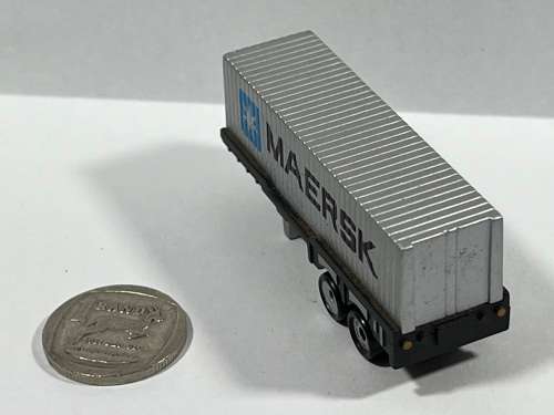 Micro Silver Truck Trailer