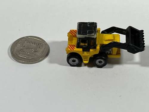 Micro yellow construction frontloader