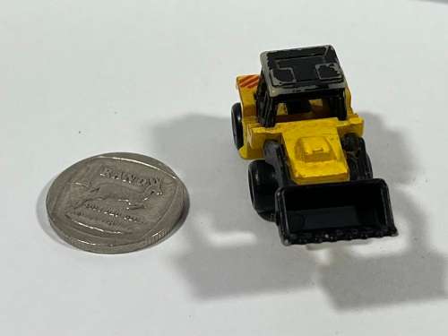 Micro yellow construction frontloader