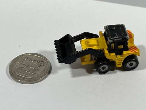 Micro yellow construction frontloader
