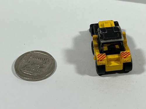 Micro yellow construction frontloader