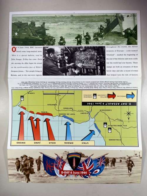 D-Day 6 June 1944 - 1994 Royal Mail Mint Stamps - Presentation Pack
