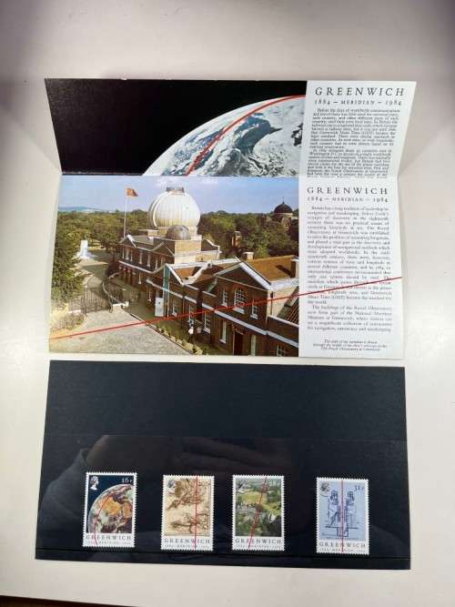Greenwich 1884 Meridian - 1984 Royal Mail Mint Stamps Presentation Pack
