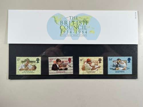 The British Council 1934 - 1984 Royal Mail Mint Stamps Presentation