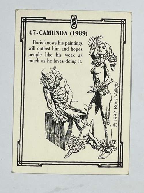 1992 Boris Vallejo Trading Card #47 Camunda (1989)