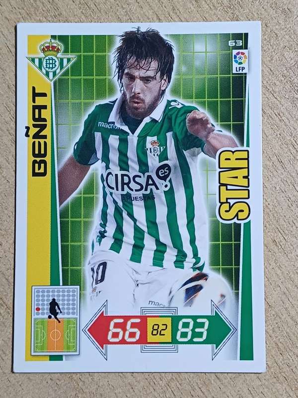 Panini Adrenalyn XL 2012-13 Soccer Card 63 BENAT