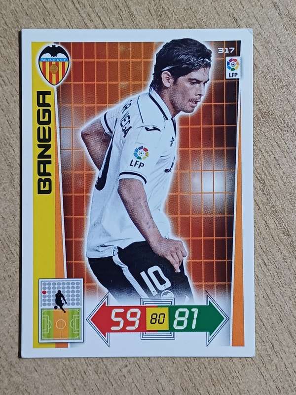 Panini Adrenalyn XL 2012-13 Soccer Card 317 BANEGA