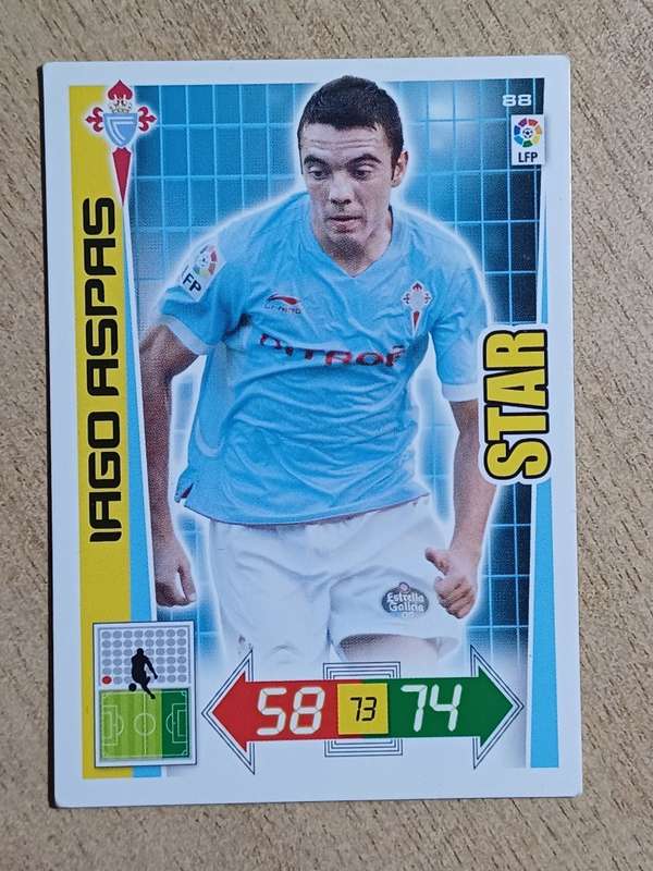 Panini Adrenalyn XL 2012-13 Soccer Card 88 IAGO ASPAS