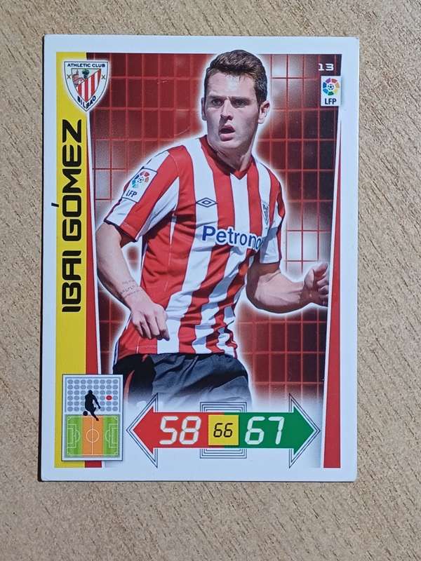 Panini Adrenalyn XL 2012-13 Soccer Card 13 IBAI GOMEZ