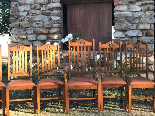 WOW Antique Oak Chairs BID FOR ALL 7 CHAIRS AS A SET