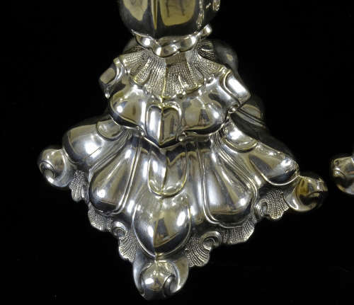 Rococo Style EPNS Candlesticks
