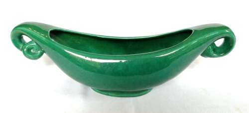 Lucia ware Boat Vase - Green