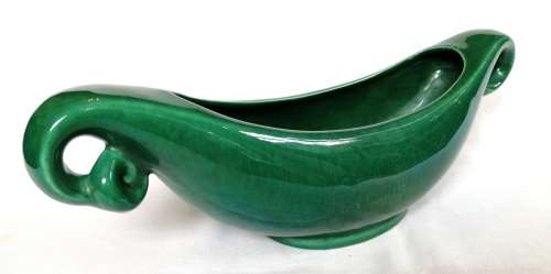 Lucia ware Boat Vase - Green