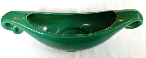 Lucia ware Boat Vase - Green